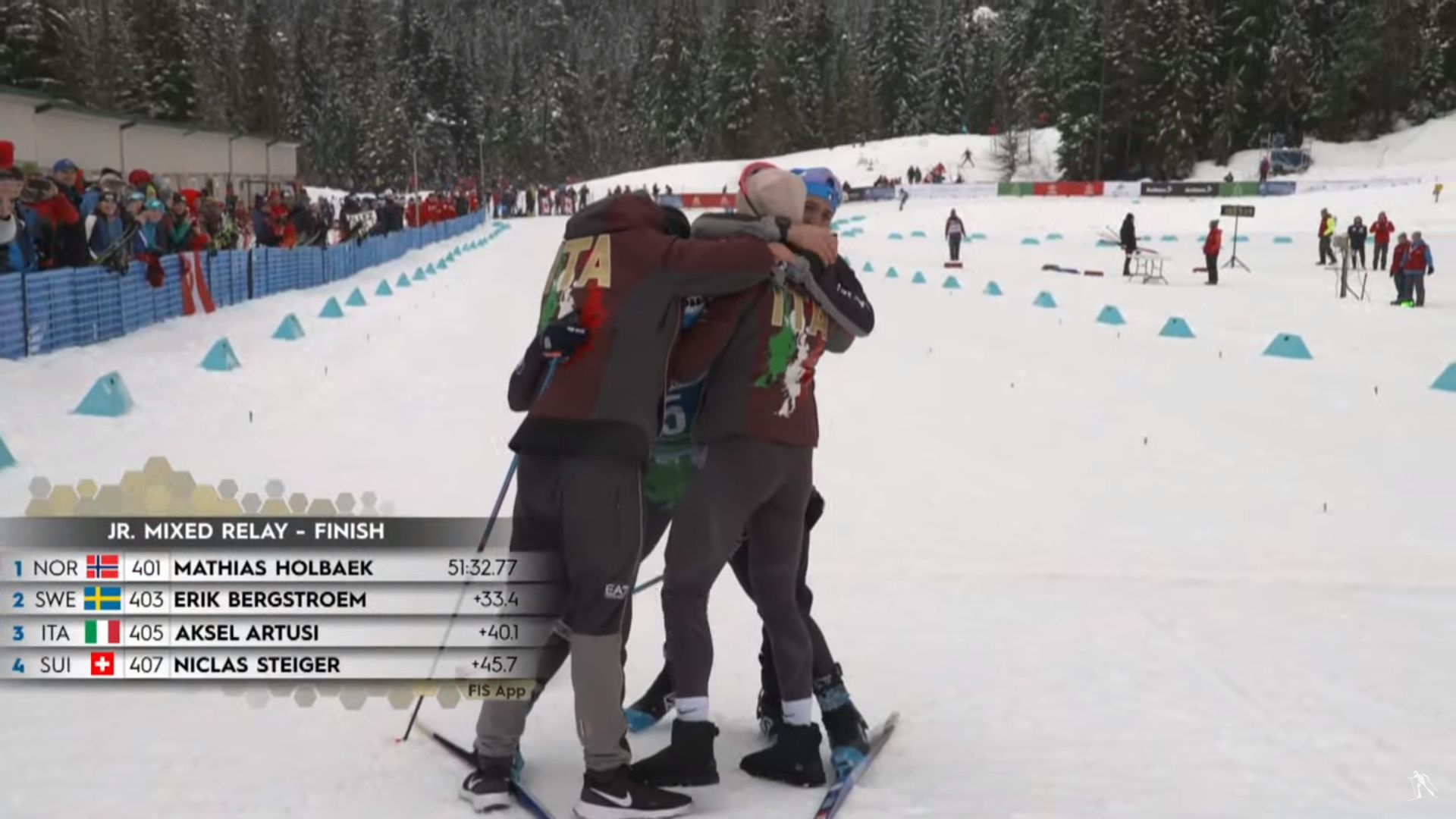 Fondo Splendido Bronzo In Staffetta Di Nadine Laurent Ai Mondiali